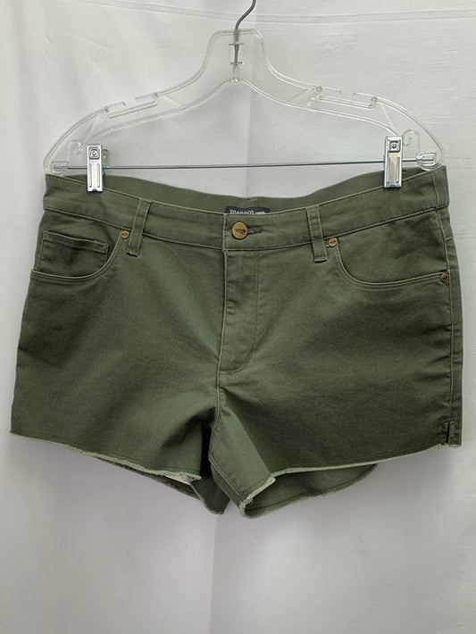 NWT - TOAD & CO olive beetle vintage wash Sequoia Fringe Shorts - 14