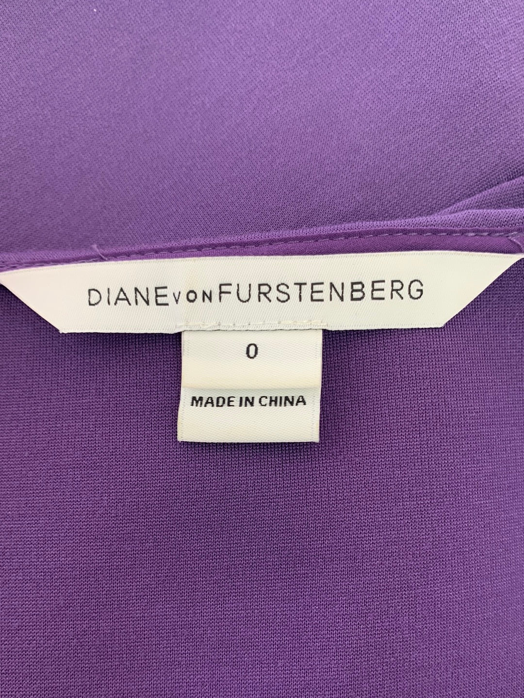 DIANE VON FURSTENBUERG DVF purple Sleeveless Dayna Dress - 0
