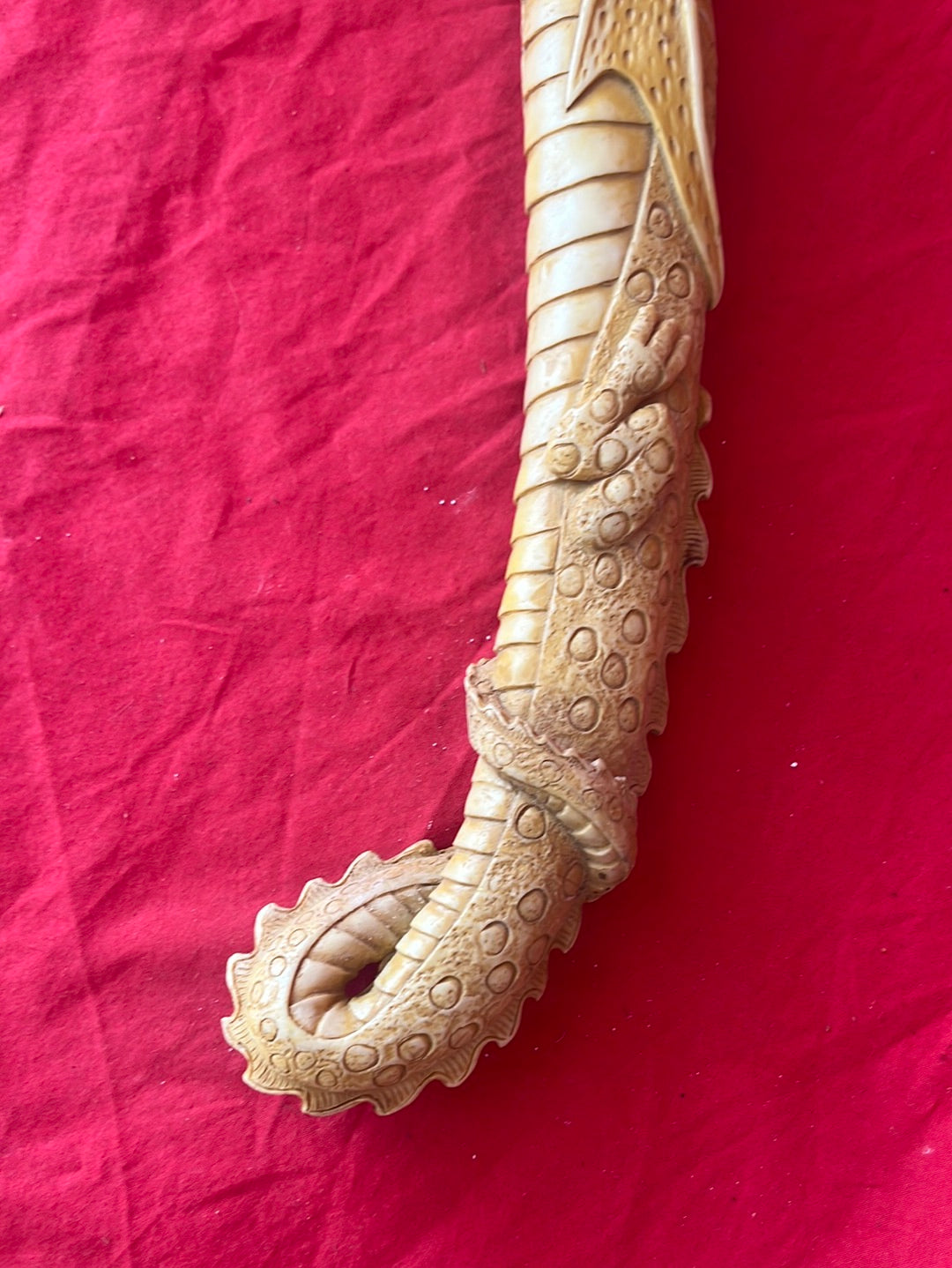 Dragon Dagger with Carved Resin Handle and Sheath