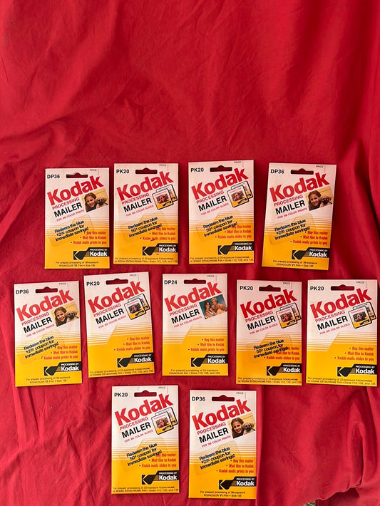 VTG -- KODAK Processing Mailers for Color Prints from 1983/84 -- Set of 11