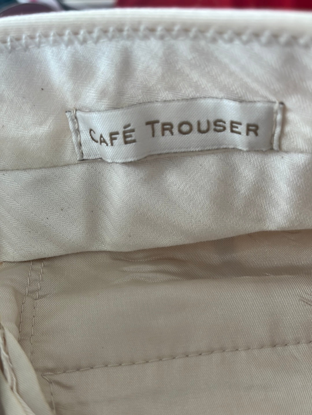 NWT -- J. Crew Ivory Café Trouser -- 0