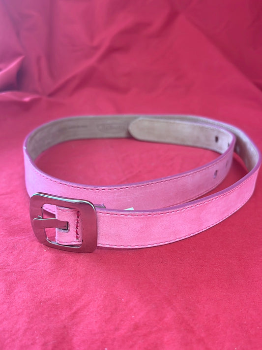 TALBOT'S Rose Leather Medium Width Belt -- Size M