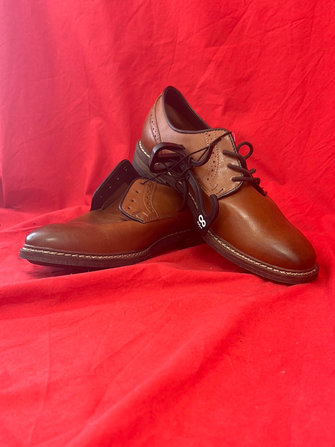 NIP -- GEORGE Men's Dress Shoe Brown Leather Oxford -- Size 8.5