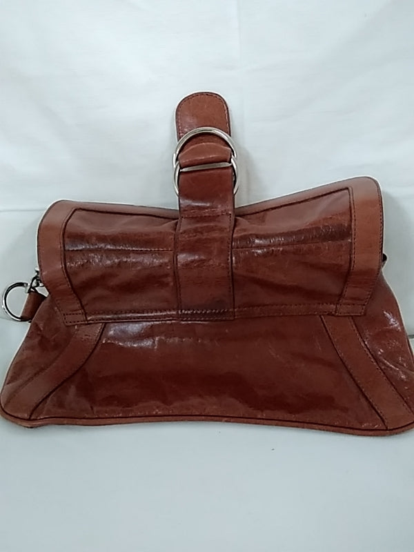 HOBO INTERNATIONAL Vintage Brown Leather Clutch Style Handbag