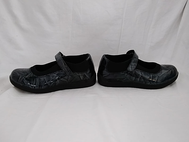 NWT  Drew Rose Shoes Women's Size 8.5 Black Mary Jane Patent Leather Comfort Orthopedic Walking Shoes