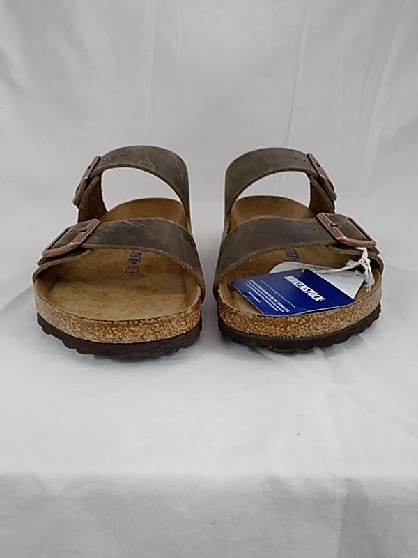 NWT  Authentic Birkenstock Genuine Leather Arizona Style Brown Men's Size 11