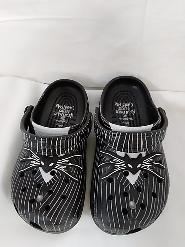 Disney's Nightmare Before Christmas CROCS Junior Size 2 Black