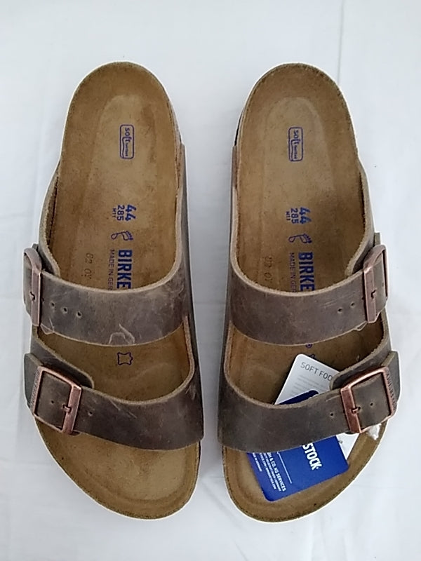 NWT  Authentic Birkenstock Genuine Leather Arizona Style Brown Men's Size 11