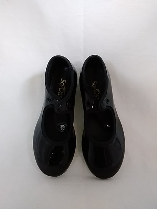 SO' DANCA  Toddler Tap Shoes Mary Jane Black Patent Leather Size 9 S