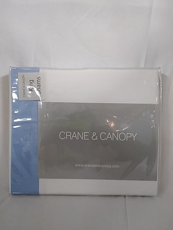 NWT- Crane & Canopy Pillow Shams King Size Set of Two