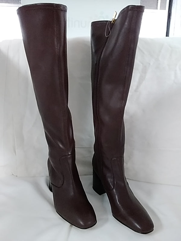 NWOB- FRANCO SARTO Jonie Knee High Boots Brown Leather Women's Size 9.5