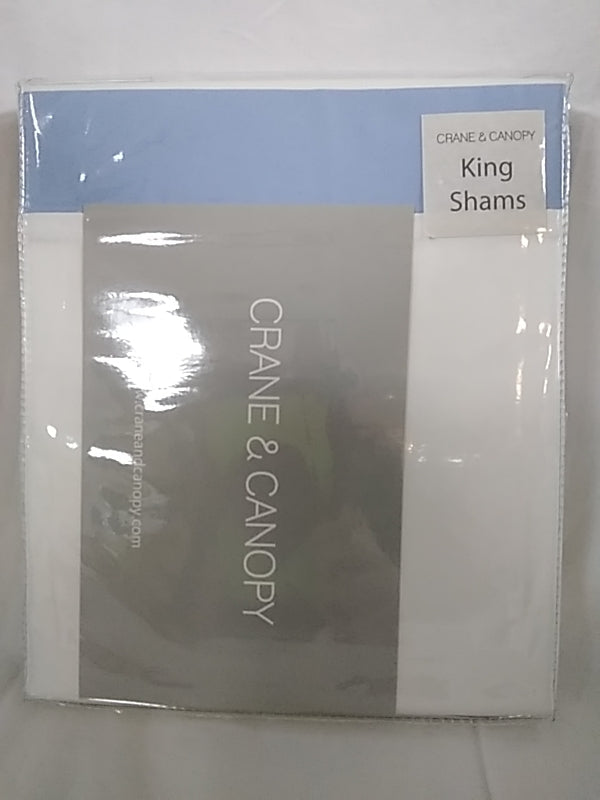 NWT- Crane & Canopy Pillow Shams King Size Set of Two