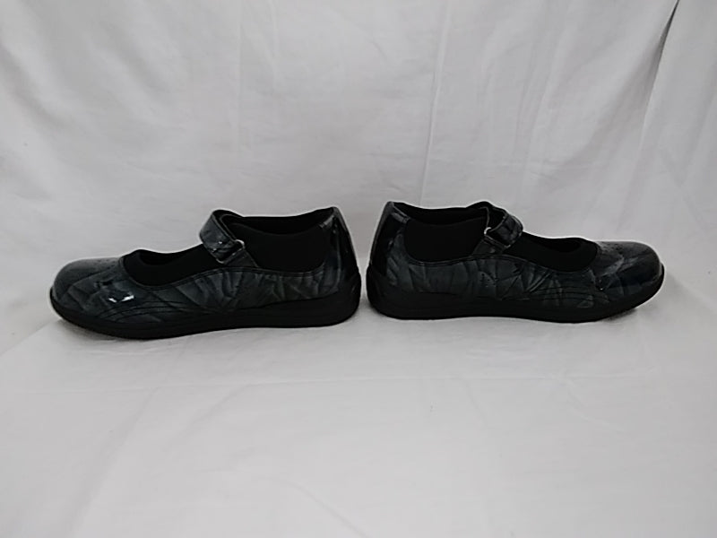 NWT  Drew Rose Shoes Women's Size 8.5 Black Mary Jane Patent Leather Comfort Orthopedic Walking Shoes