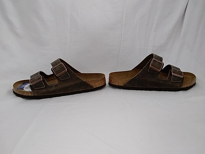 NWT  Authentic Birkenstock Genuine Leather Arizona Style Brown Men's Size 11