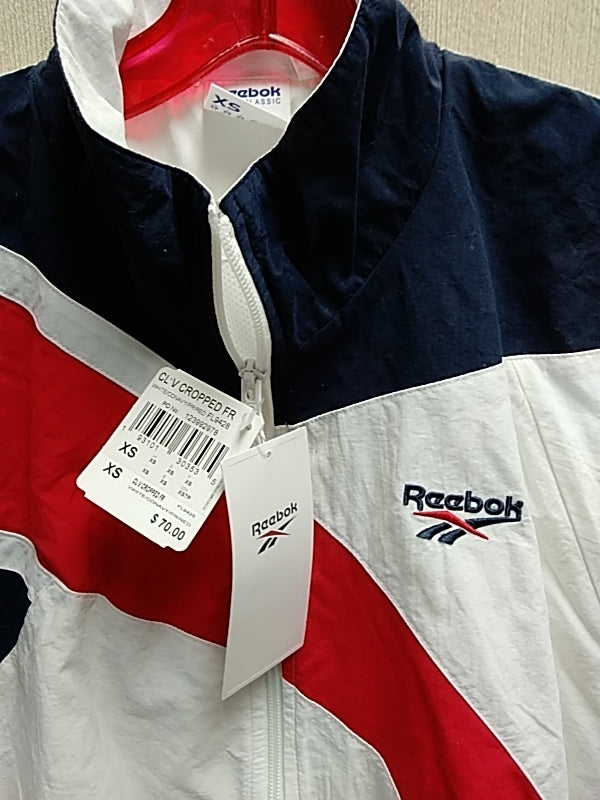 NWT Reebok Classic Vector Crop Top Track Jacket size XS