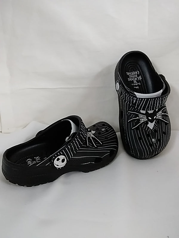 Disney's Nightmare Before Christmas CROCS Junior Size 2 Black