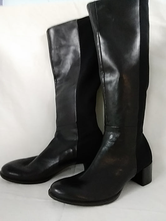 ECCO Women's Black Leather Boots Size 37 / US 6.5