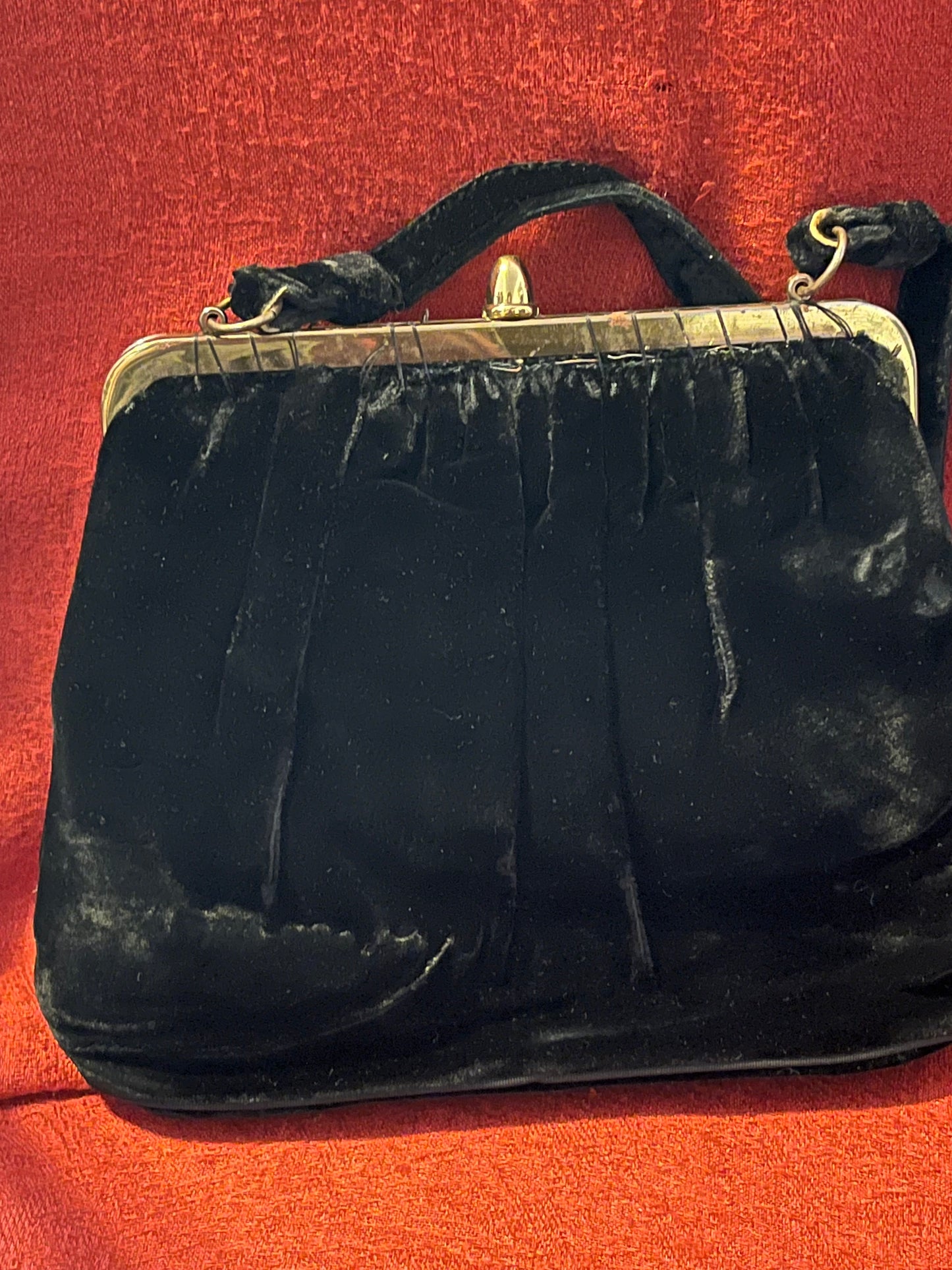 Vintage 1950s Velvet Evening Bag by Garay