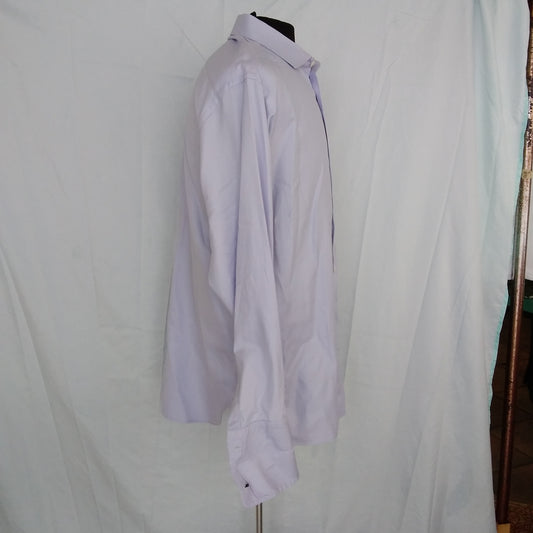 ARMANI COLLEZIONI Men's Blue Longsleeve Shirt - 42 | 16 1/2 R