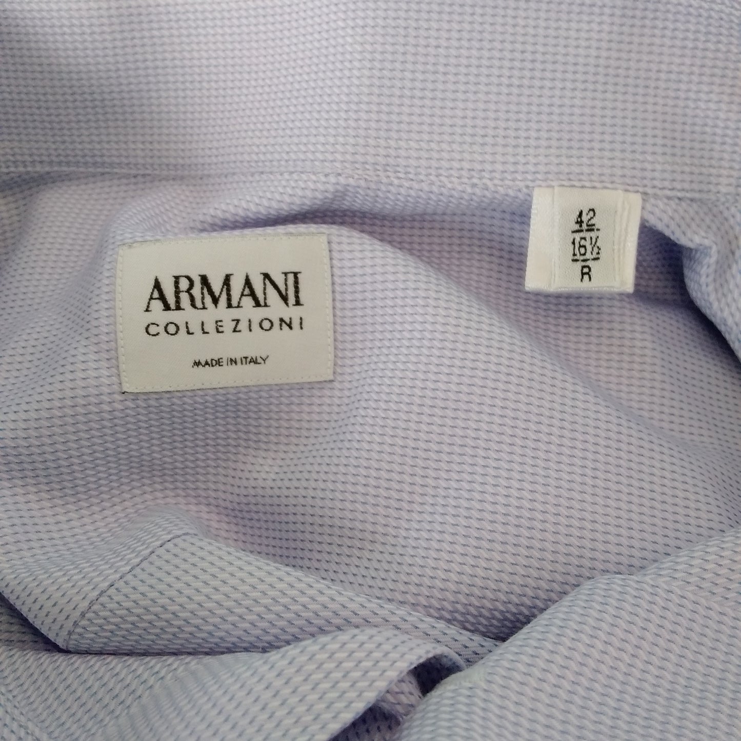 Armani Men's Blue Longsleeve Shirt