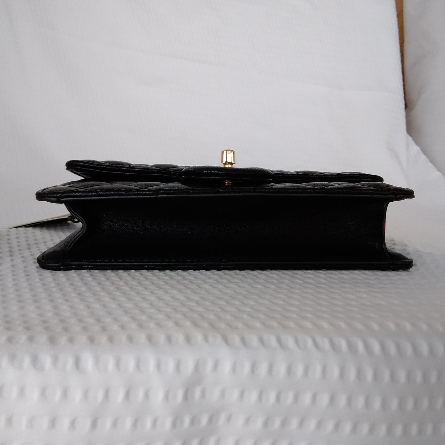 Classic Fashion - Black Quilt Design Shoulder Bag - NWT