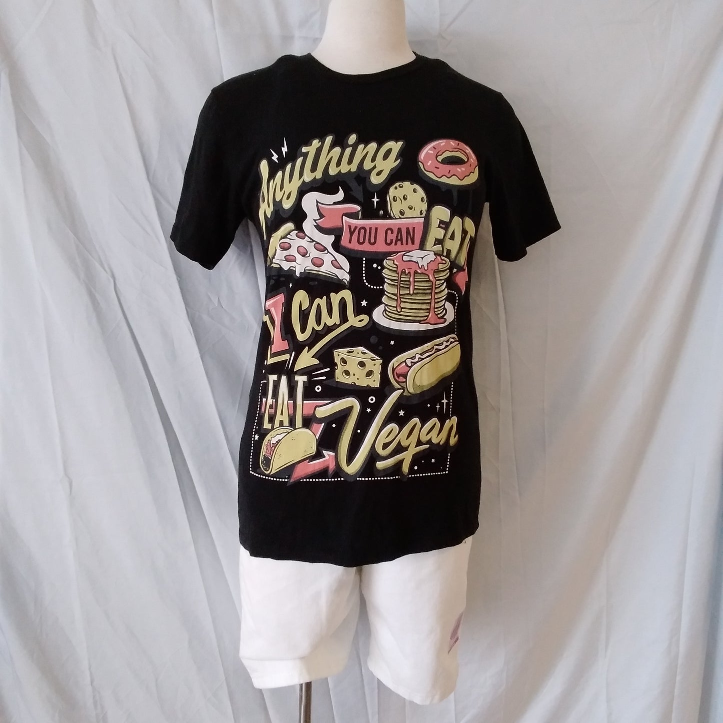 Anything You Can Eat I Can Eat Vegan Graphic Tee - Size M