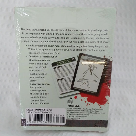 The Zombie Survival Guide Flash Card Deck