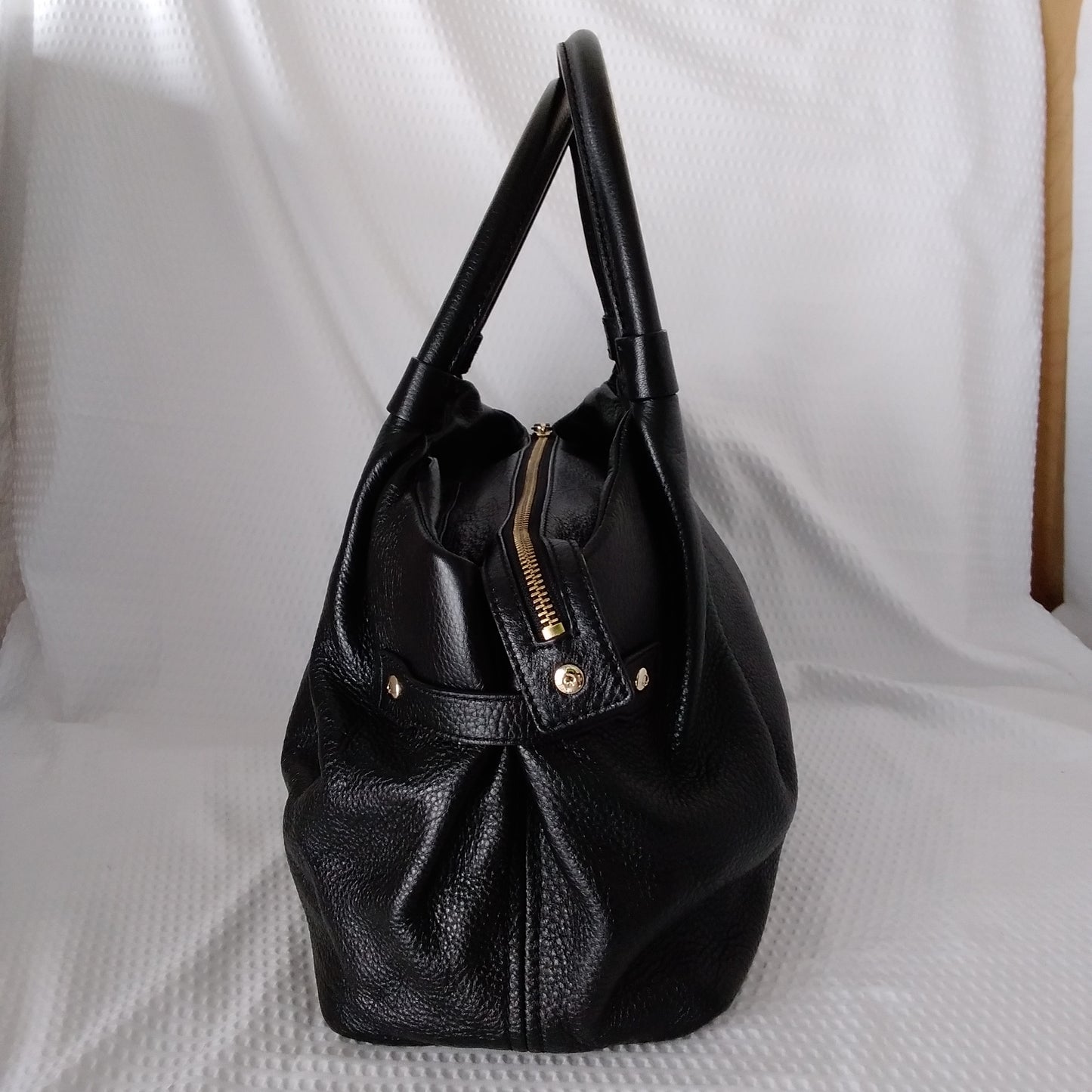 Kate Spade Berkshire Road Stevie Black Satchel Handbag with Cloth Bag