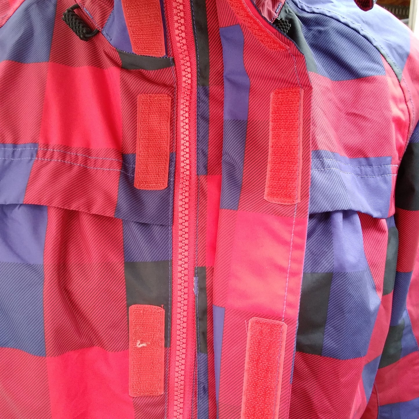 Vans Women's Red Plaid Ski Jacket - Size M/M