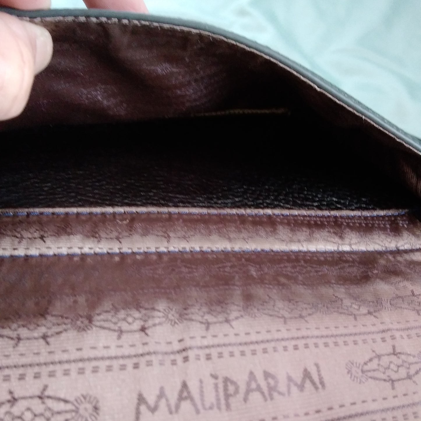 Maliparmi Silver and Blue Crossbody Bag