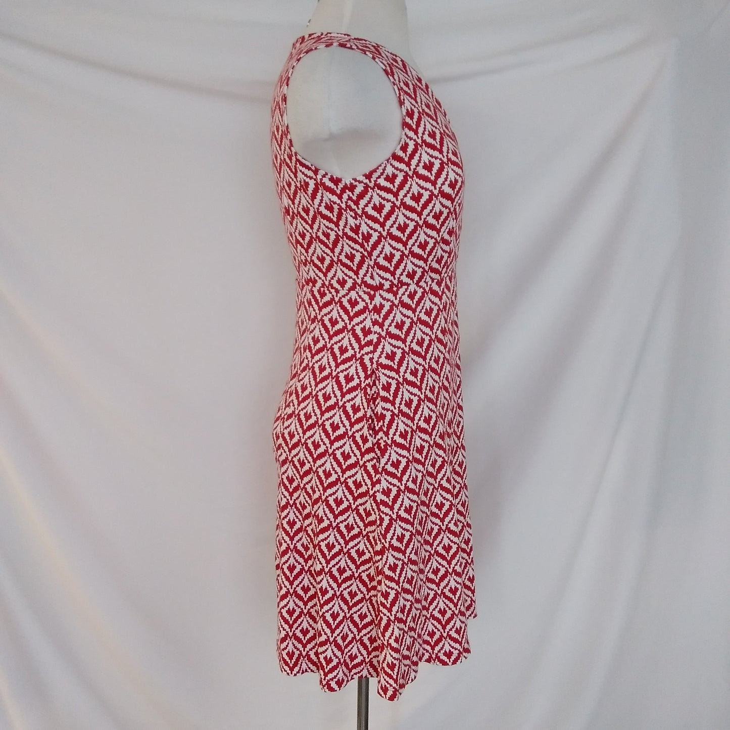 NWT - New York & Company red & white Sleeveless Dress - S