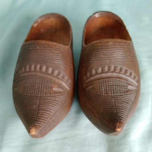 Vintage 1940's Handmade Dutch Wooden Shoes