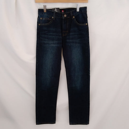 NWT - Quicksilver Youth Straight Cut Denim Jeans - EU/AUS:12 / US: 26