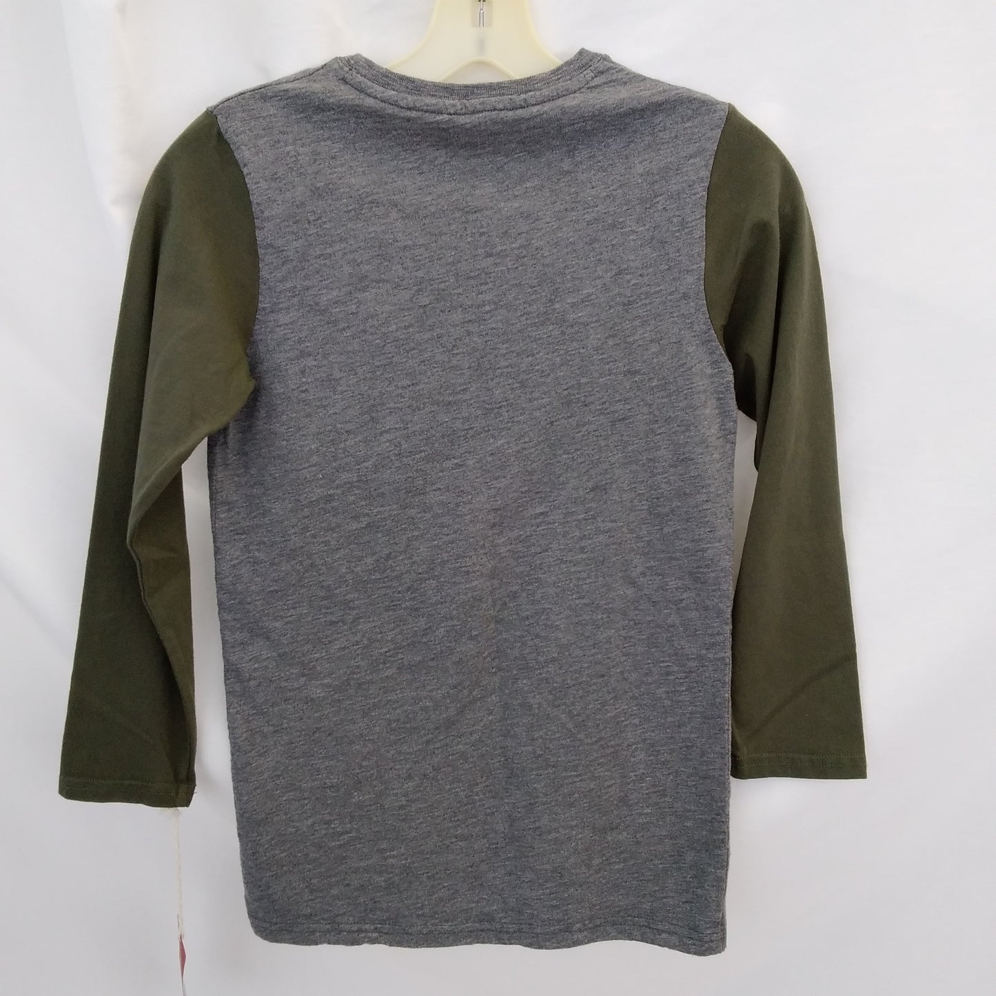 NWT - Mossimo Supply Co Boy's Gray and Olive Long Sleeve Shirt - S | 6-7