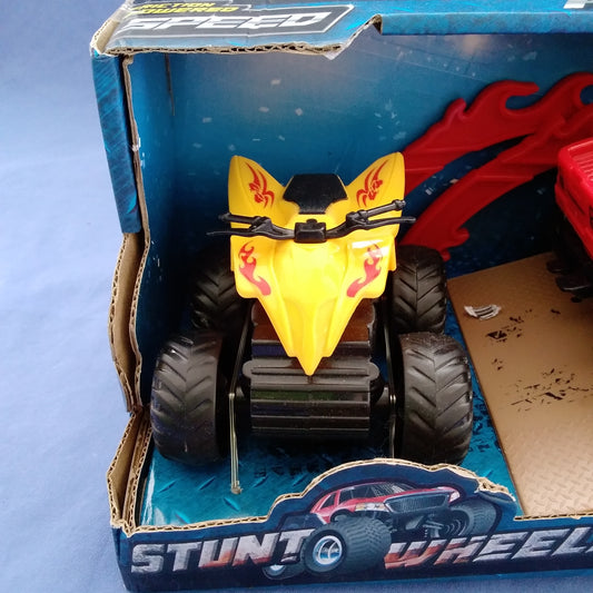 Stunt Wheels Friction Powered Engine Monster Truck and ATV - 5-pcs