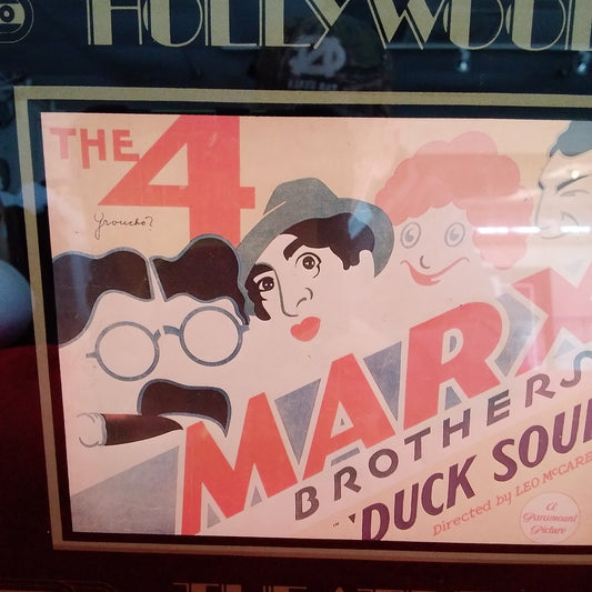 Vintage The 4 Marx Brothers Duck Soup Postcard