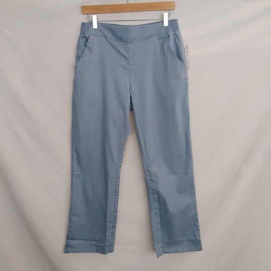 NWT - Butter-Soft Stretch 3-Pocket Back Elastic Scrub Pants - M