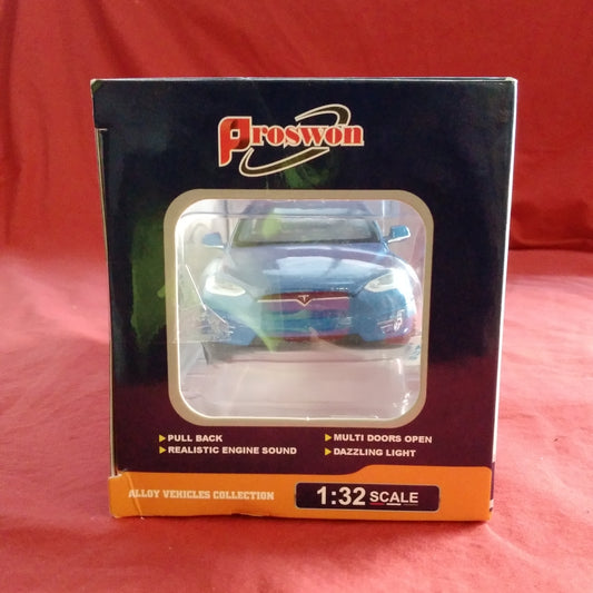 NIB - ANTSIR Blue Model X Alloy Diecast Car 1:32 Scale - Ages 4+
