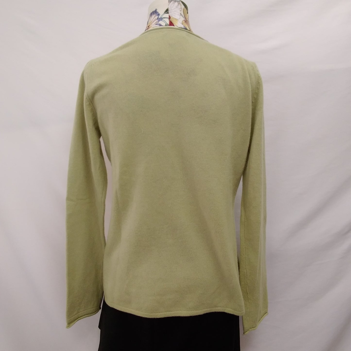 Sundance Green Cashmere Sweater Blouse - M