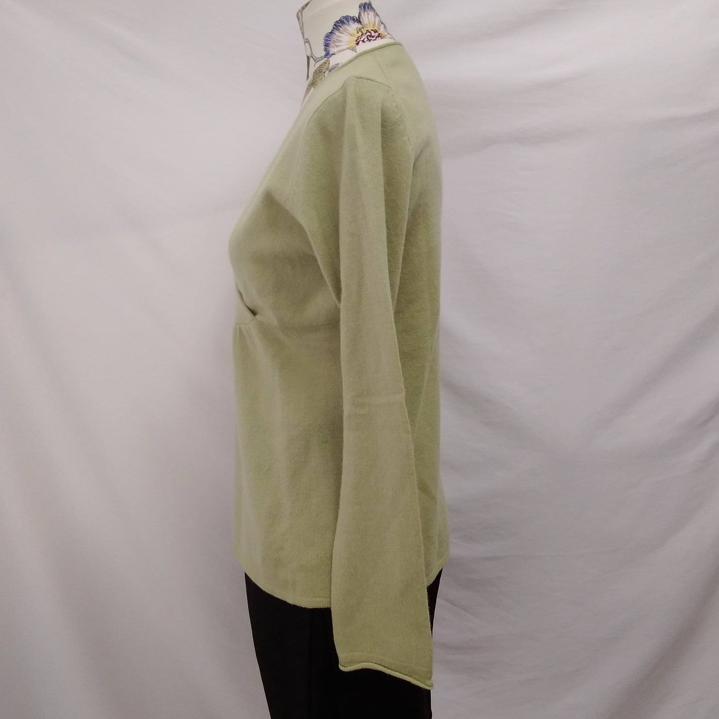 Sundance Green Cashmere Sweater Blouse - M