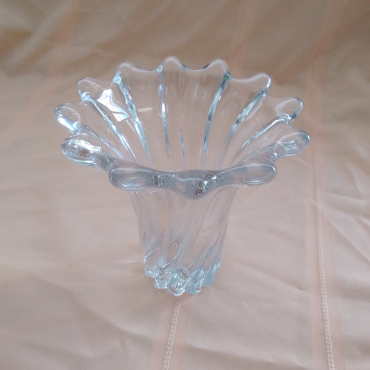 Cofrac Art Verrier 8" Twisted Glass Vase