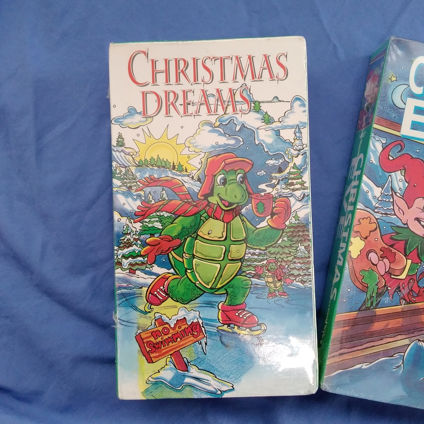NIB - Christmas Dreams, Christmas Eve and Holiday Snow Fooling - VHS Movies by Burbank Video 1993
