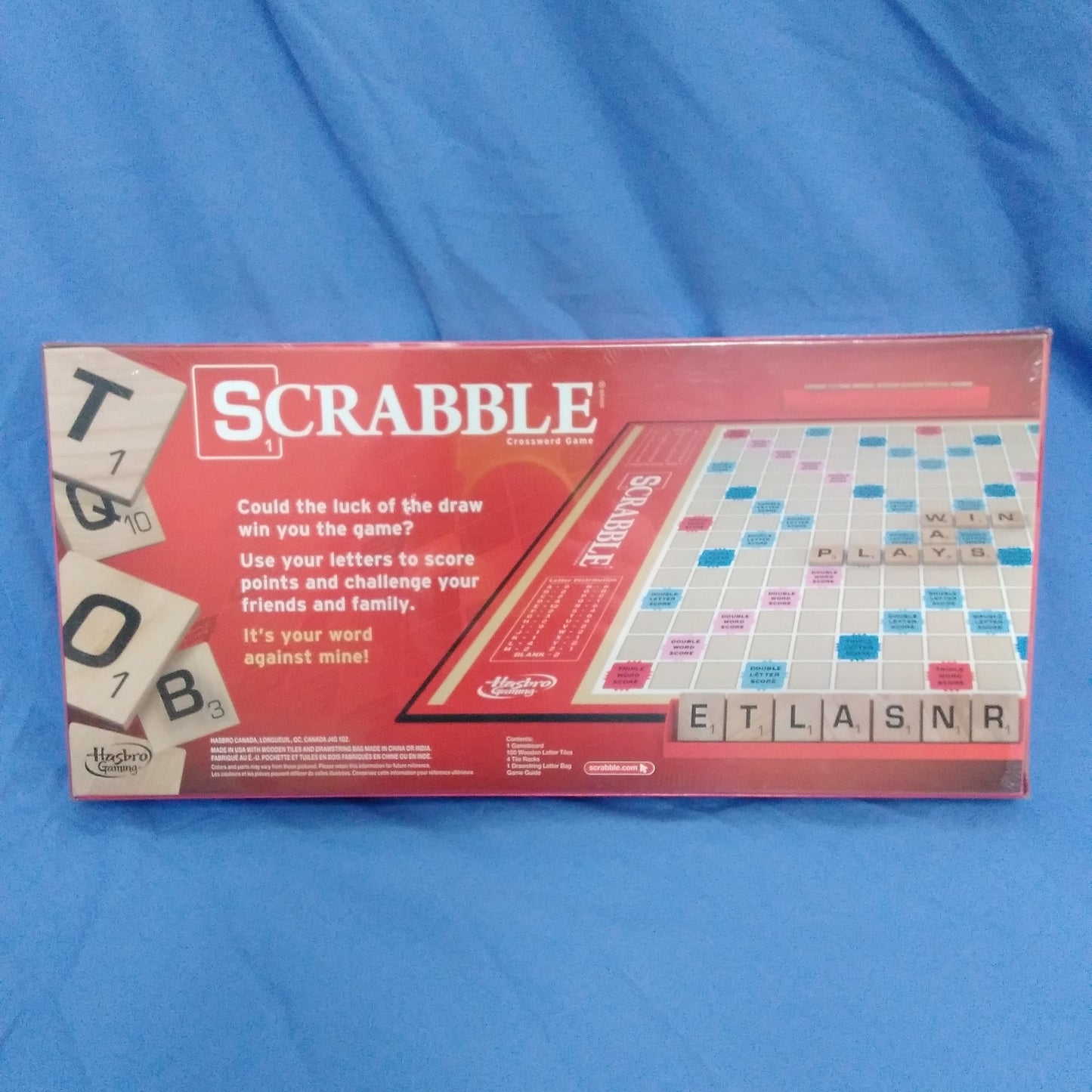 NIB - Scrabble Crossword Board Game - Ages: 8+