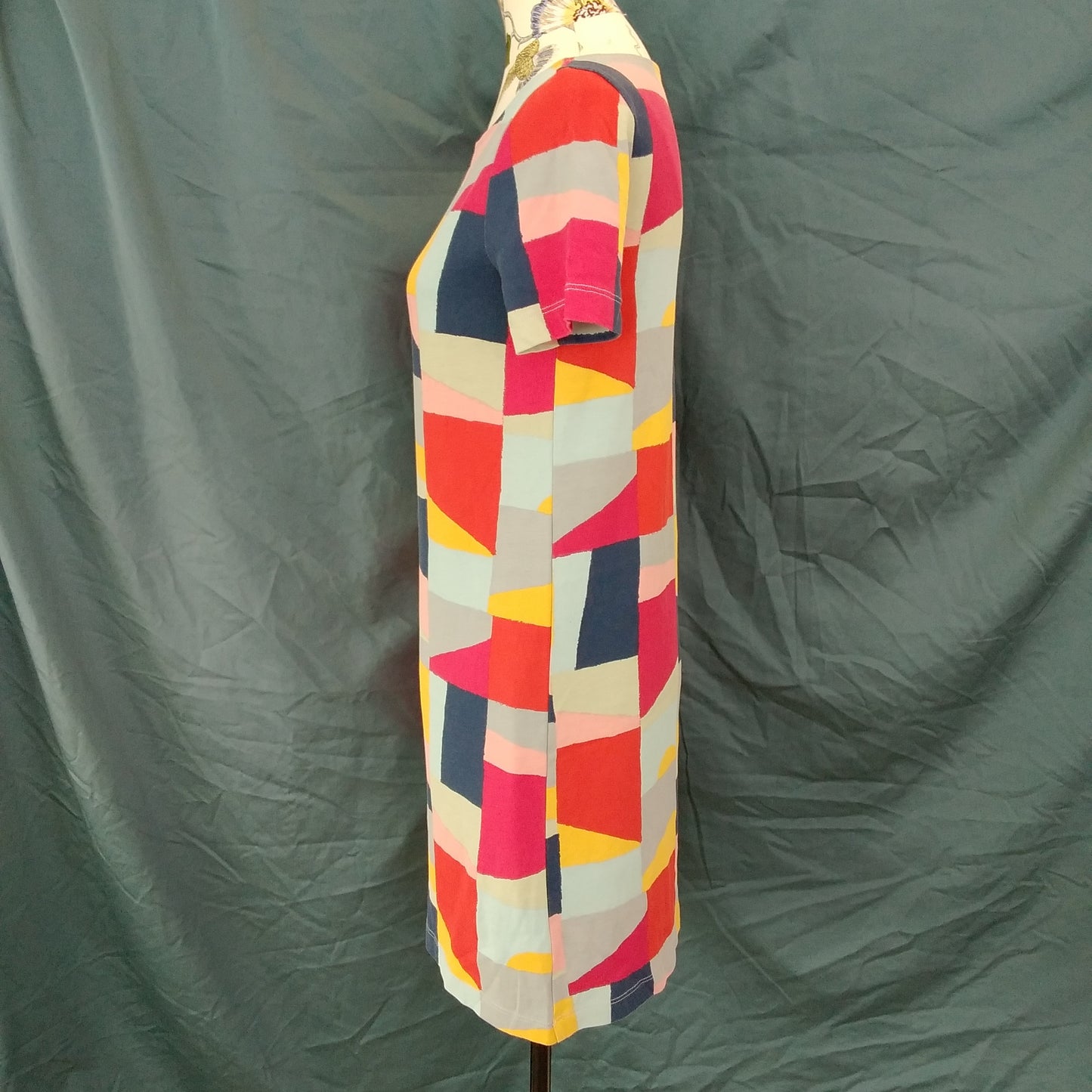 TORY BURCH multicolored 100% Pima Cotton Short Sleeve Dress - Small