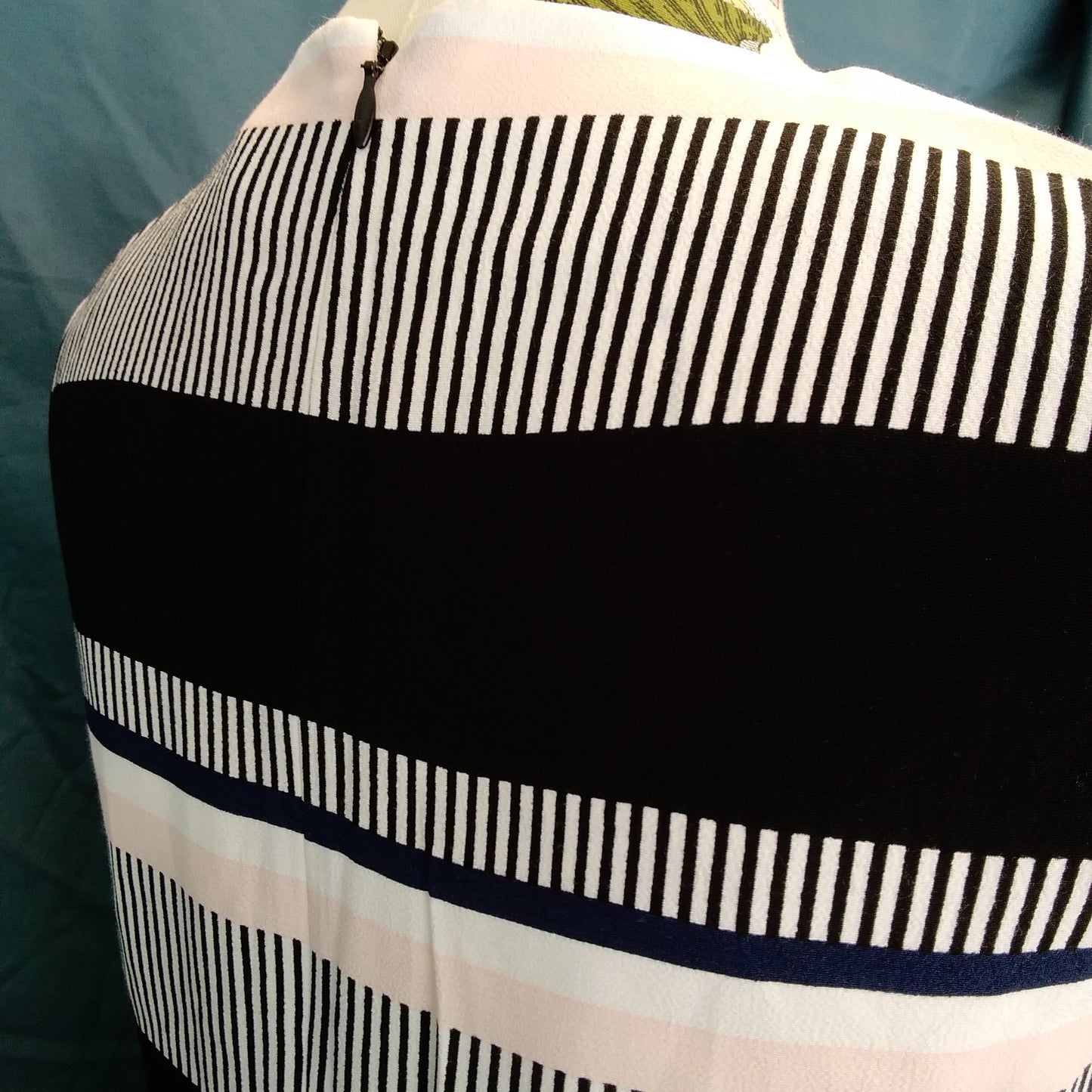 Kate Spade Black Striped 100% Viscose Layered Sleeveless Top - S