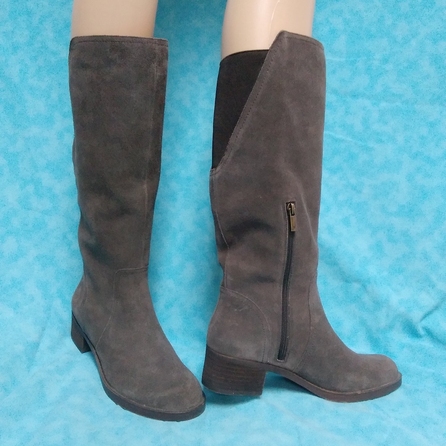 Lucky Brand - Women's Brown Hanover Suede Riding Under Knee Boots - Size: 8.5M