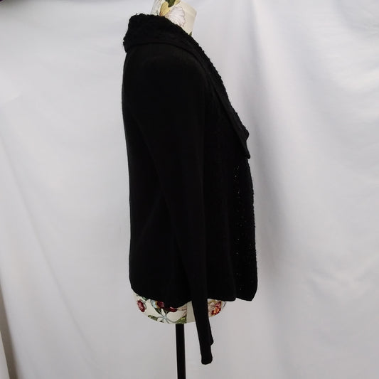 NWT - Loft black Open Front Cardigan Sweater - XS
