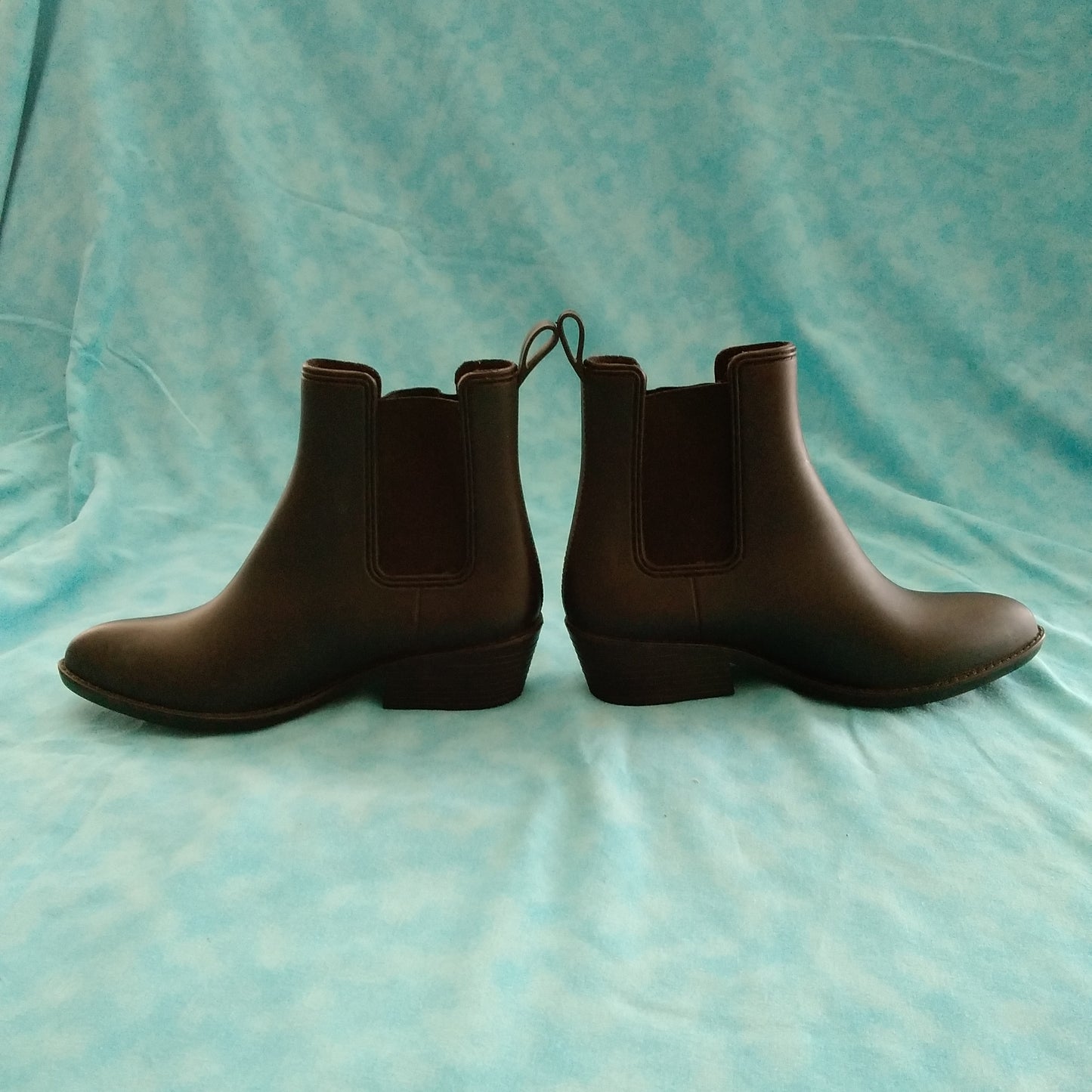 Jeffrey Campbell Black Havana Last Chelsea Rain Boots - Size: 8