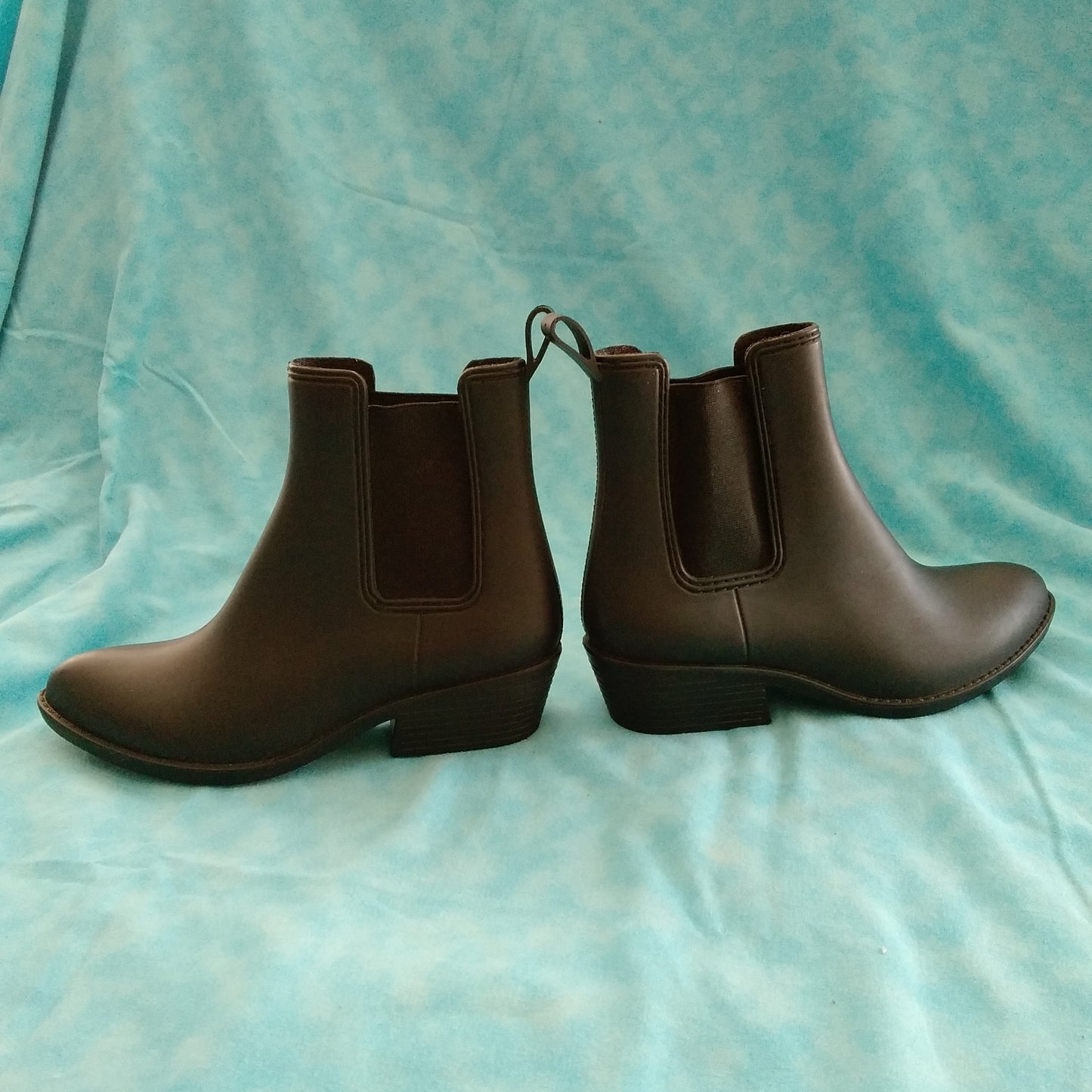 Jeffrey Campbell Black Havana Last Chelsea Rain Boots - Size: 8
