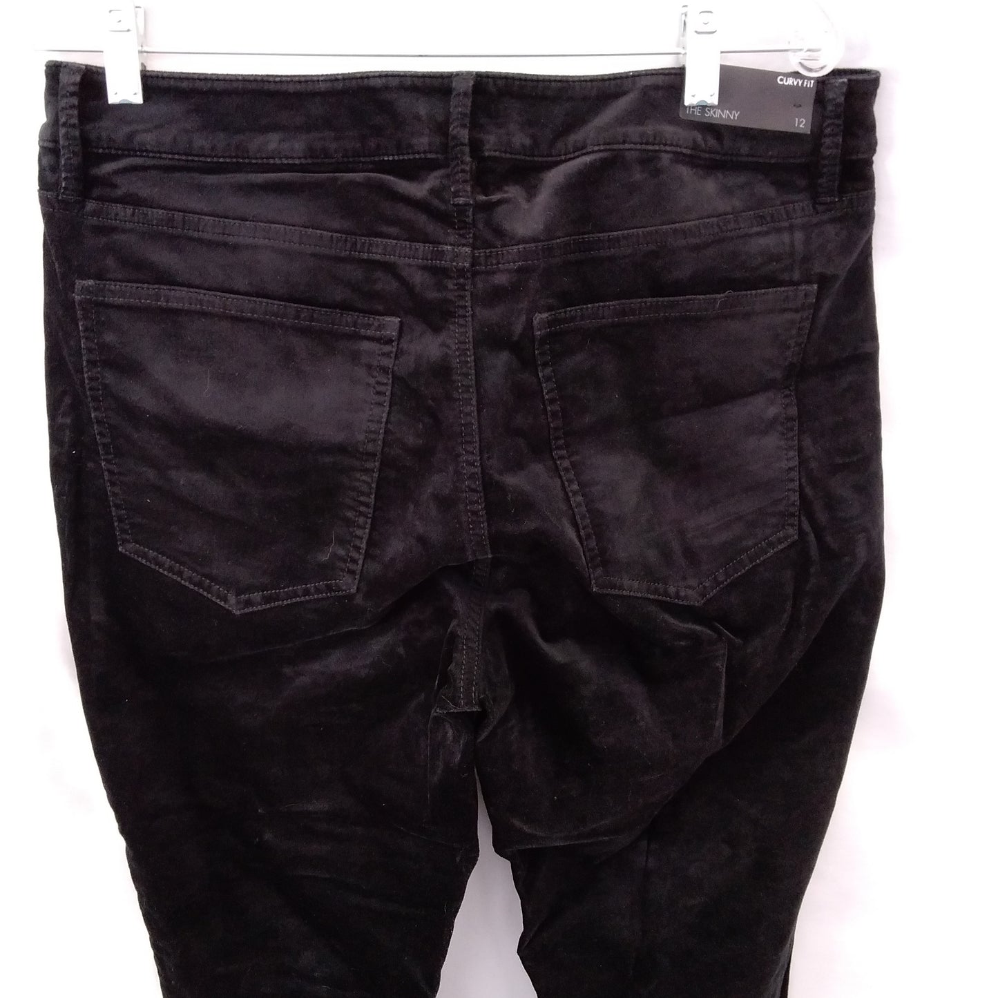NWT - Ann Taylor The Skinny Curvy Fit Black Denim Jeans - Size: 12